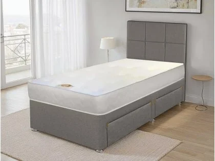 Clearance - Deluxe Memory Elite Pocket 1000 3ft6 Large Single Reinforced Divan Bed Clearance - Deluxe Memory Elite Pocket 1000 3ft6 Large Single Reinforced Divan Bed