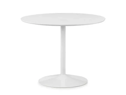 Clearance - Julian Bowen Blanco 100cm White Dining Table Clearance - Julian Bowen Blanco 100cm White Dining Table