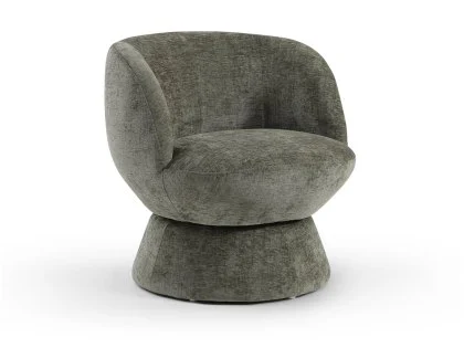 Kyoto Tulip Olive Chenille Fabric Swivel Chair Kyoto Tulip Olive Chenille Fabric Swivel Chair