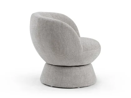 Kyoto Tulip Natural Woven Chenille Fabric Swivel Chair Kyoto Tulip Natural Woven Chenille Fabric Swivel Chair