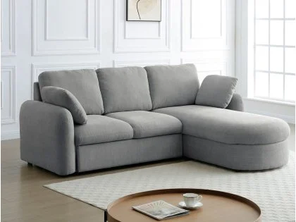 Kyoto Mallory Taupe Chenille Fabric Corner Sofa Bed Kyoto Mallory Taupe Chenille Fabric Corner Sofa Bed