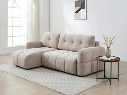 Kyoto Morgan Taupe Chenille Fabric Corner Sofa Bed Kyoto Morgan Taupe Chenille Fabric Corner Sofa Bed