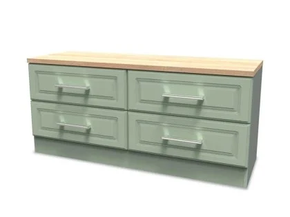 Clearance - Welcome Kent 4 Drawer Bed Box (Assembled) in White Ash & Oak Clearance - Welcome Kent 4 Drawer Bed Box (Assembled) in White Ash & Oak