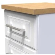 Clearance - Welcome Kent 4 Drawer Bed Box (Assembled) in White Ash & Oak Clearance - Welcome Kent 4 Drawer Bed Box (Assembled) in White Ash & Oak