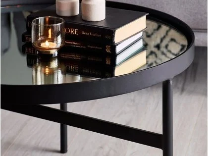 Clearance - Julian Bowen Franki Mirrored Glass Coffee Table Clearance - Julian Bowen Franki Mirrored Glass Coffee Table