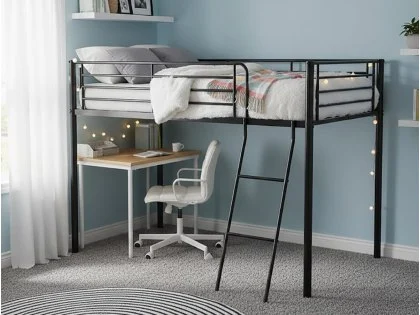 Seconique Kora Black Metal Mid Sleeper Bed Frame Seconique Kora Black Metal Mid Sleeper Bed Frame