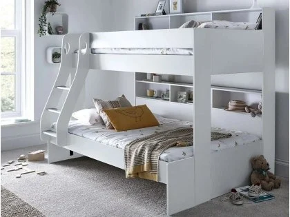 Bedmaster Oliver White Triple Bunk Bed Frame Bedmaster Oliver White Triple Bunk Bed Frame