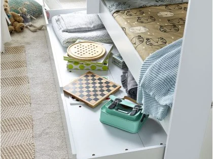 Bedmaster Oliver White Trundle Under Bed Drawer Bedmaster Oliver White Trundle Under Bed Drawer