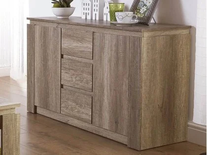 Clearance - GFW Canyon Oak 2 Door 3 Drawer Sideboard Clearance - GFW Canyon Oak 2 Door 3 Drawer Sideboard