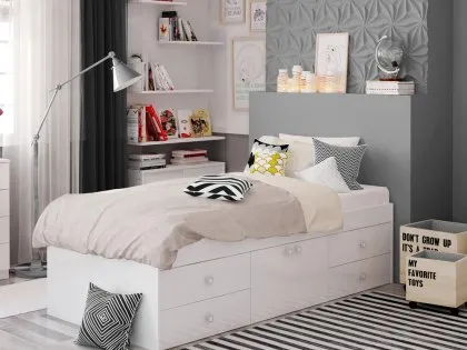 Kidsaw Captain's White Cabin Bed Frame Kidsaw Captain's White Cabin Bed Frame