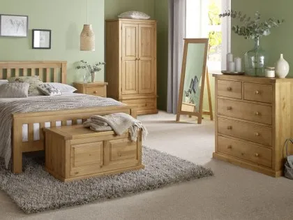 Archers Langdale 2 over 3 Drawer Pine Wooden Chest of Drawers (Assembled)