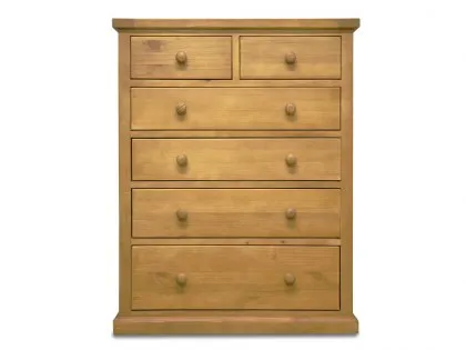 Archers Langdale 2 Over 4 Pine Wooden Chest of Drawers (Assembled) Archers Langdale 2 Over 4 Pine Wooden Chest of Drawers (Assembled)