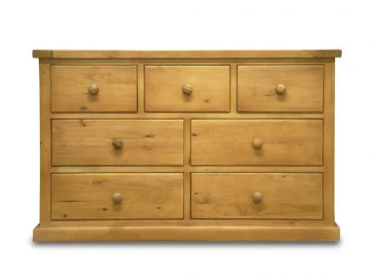 Archers Langdale 3 over 4 Drawer Pine Wooden Chest of Drawers (Assembled) Archers Langdale 3 over 4 Drawer Pine Wooden Chest of Drawers (Assembled)