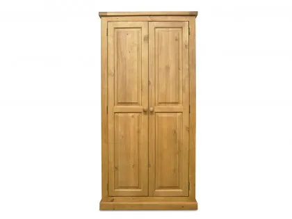 Archers Langdale Full Hanging Pine Wooden 2 Door Double Wardrobe Archers Langdale Full Hanging Pine Wooden 2 Door Double Wardrobe