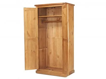 Archers Langdale Full Hanging Pine Wooden 2 Door Double Wardrobe