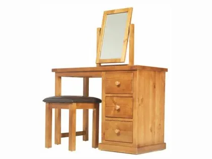 Archers Langdale Pine Wooden Dressing Table Set (Assembled)