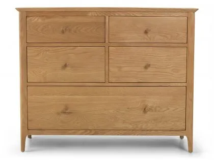 Archers Windermere 5 Drawer Oak Wooden Wide Chest of Drawers (Assembled)