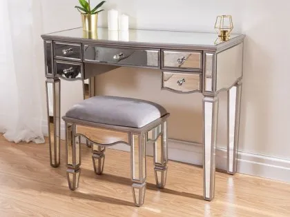 Birlea Elysee 5 Drawer Mirrored Dressing Table (Part Assembled) Birlea Elysee 5 Drawer Mirrored Dressing Table (Part Assembled)