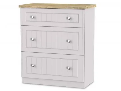 Welcome Vienna 3 Drawer Deep Low Chest of Drawers (Assembled) Welcome Vienna 3 Drawer Deep Low Chest of Drawers (Assembled)