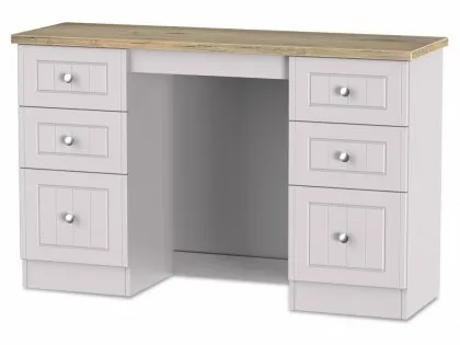 Welcome Vienna Double Pedestal Dressing Table (Assembled) Welcome Vienna Double Pedestal Dressing Table (Assembled)