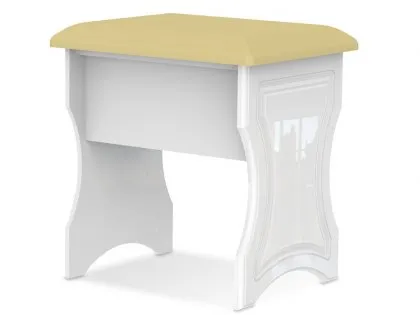 Welcome Balmoral White Dressing Table Stool (Assembled) Welcome Balmoral White Dressing Table Stool (Assembled)