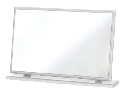 Welcome Balmoral White High Gloss Dressing Large Table Mirror Welcome Balmoral White High Gloss Dressing Large Table Mirror