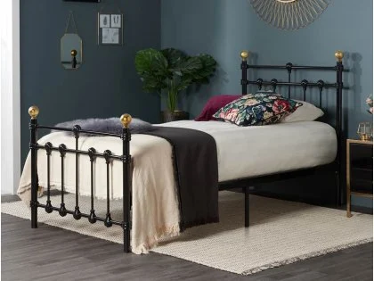 Birlea Atlas Black Metal Bed Frame Birlea Atlas Black Metal Bed Frame
