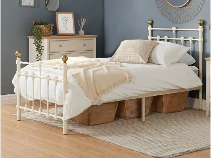 Birlea Atlas Cream Metal Bed Frame Birlea Atlas Cream Metal Bed Frame