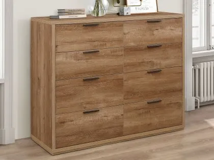 Birlea Stockwell Rustic Oak Merchant Chest of Drawers Birlea Stockwell Rustic Oak Merchant Chest of Drawers