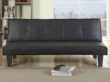 Birlea Franklin Black Faux Leather Sofa Bed Birlea Franklin Black Faux Leather Sofa Bed