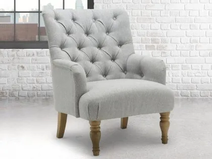 Birlea Padstow Grey Fabric Armchair Birlea Padstow Grey Fabric Armchair