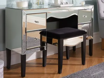 Birlea Palermo 4 Drawer Mirrored Dressing Table (Assembled) Birlea Palermo 4 Drawer Mirrored Dressing Table (Assembled)