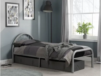 Birlea Solo Silver Metal Bed Frame Birlea Solo Silver Metal Bed Frame