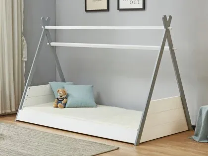 Birlea Teepee White and Grey Wooden Bed Frame Birlea Teepee White and Grey Wooden Bed Frame