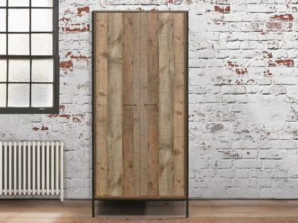 Birlea Urban Rustic 2 Door Double Wardrobe