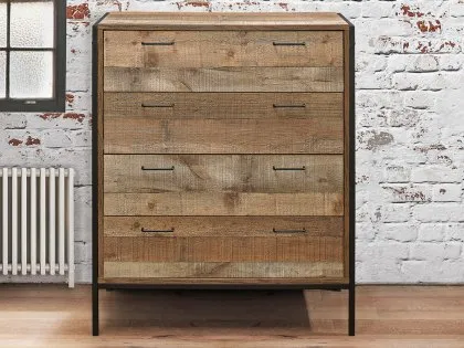 Birlea Urban Rustic 4 Drawer Chest of Drawers