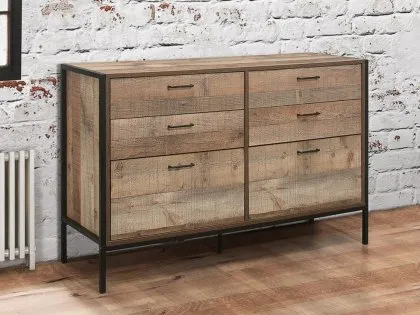 Birlea Urban Rustic 6 Drawer Chest of Drawers