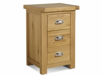 Birlea Woburn 3 Drawer Oak Wooden Large Bedside Table (Assembled) Birlea Woburn 3 Drawer Oak Wooden Large Bedside Table (Assembled)
