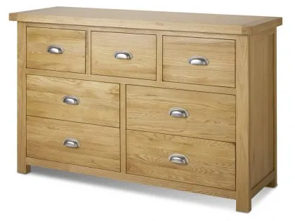 Birlea Woburn Oak 4+3 Oak Wooden Chest of Drawers (Assembled) Birlea Woburn Oak 4+3 Oak Wooden Chest of Drawers (Assembled)
