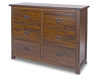 Core Boston 3+3 Dark Antique Pine Wooden Chest of Drawers Core Boston 3+3 Dark Antique Pine Wooden Chest of Drawers