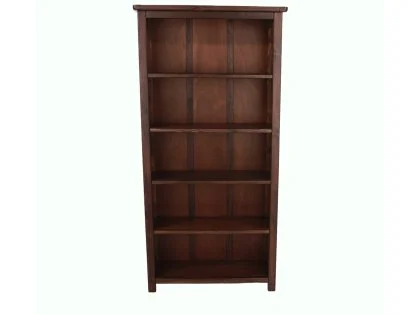 Core Boston Dark Antique Pine Wooden Tall Bookcase Core Boston Dark Antique Pine Wooden Tall Bookcase