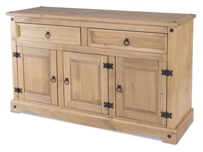 Core Corona Pine 3 Door 2 Drawer Wooden Sideboard Core Corona Pine 3 Door 2 Drawer Wooden Sideboard