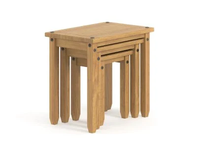 Core Corona Pine Wooden Nest of Tables Core Corona Pine Wooden Nest of Tables