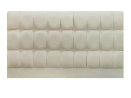 Designer Saturn Cream Faux Suede Fabric Headboard Designer Saturn Cream Faux Suede Fabric Headboard