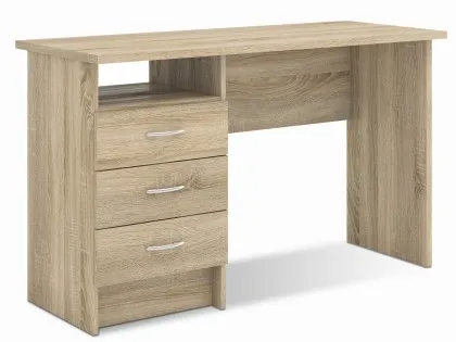 Furniture To Go Function Plus Oak 3 Drawer Desk Furniture To Go Function Plus Oak 3 Drawer Desk