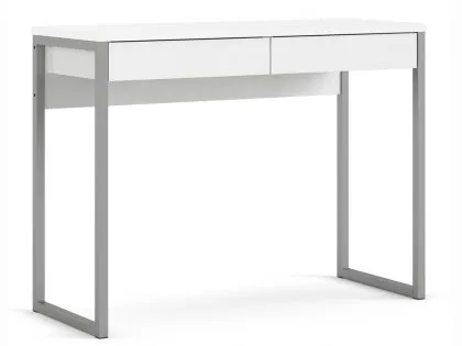 Furniture To Go Function Plus White High Gloss 2 Drawer Desk Furniture To Go Function Plus White High Gloss 2 Drawer Desk
