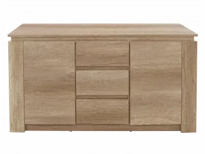 GFW Canyon Oak 2 Door 3 Drawer Sideboard