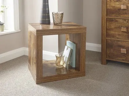 GFW Jakarta Mango Wood Effect Cube Table GFW Jakarta Mango Wood Effect Cube Table