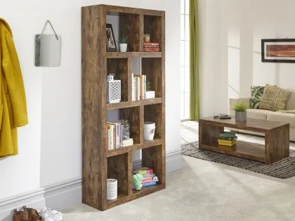 GFW Jakarta Mango Wood Effect Tall Open Shelving Unit GFW Jakarta Mango Wood Effect Tall Open Shelving Unit