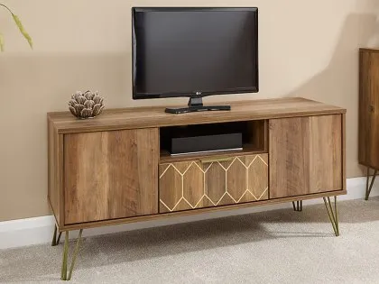 GFW Orleans Mango Effect 2 Door 1 Drawer TV Cabinet GFW Orleans Mango Effect 2 Door 1 Drawer TV Cabinet